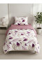 Single Size Double-Sided 120X200 Elastic Sheet Bedding Set, 3 Pieces with Zipper - 3