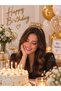 Happy Birthday Gold Mika Crown – Birthday Party Crown with Balloon and Star Detail - 2