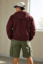 Men's Water-Resistant Burgundy Raincoat & Windbreaker with Zippered Pockets - 6