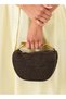 Straw Mini Grab Bag with Zip Closure - 4