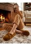 Soft Cross Strap Women's Home Slippers Winter Wool Inside Home Shoes Slippers Dowry Bundle Promise Engagement Shoes - 3