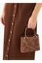 Embroidered Mini Tote Bag with Button Closure - 8