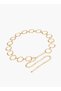 Metallic Belt with Circle Link Design - 4