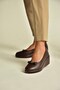 Z555290403 Brown Genuine Leather Wedge Sole Women's Shoes - 2