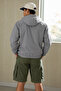 Men's Water-Resistant Gray Raincoat & Windbreaker with Zippered Pockets - 5