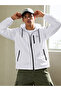 Men's Waterproof White Raincoat & Windbreaker with Zippered Pockets - 3