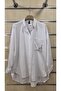 Women's White Shirt with Wide Cut Pockets and Bead Embroidery