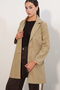 Women's Belted Short Trench Coat 5990 - K. Beige - 4