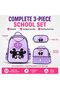 Kids School Backpack Set 3 Piece for Girls, Lightweight School Bag with Lunch Bag and Pencil Case, Water Resistant Bookbag for Primary School - 2