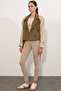 Women's Belted Short Trench Coat 5970 - D.Khaki - 2