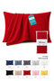 Cotton 2-Piece Pillowcase 50X70 cm – 10 Different Color Options - Red