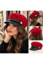 Women's Cap Hat, Vintage Model with Brim, Stylish Casual Autumn Winter Hat