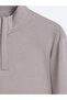 Fındık High Collar Plain Sweatshirt - 8