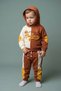 Baby Boy Hooded Appliqued Stripe Detailed Tracksuit Set - 2