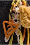 Coffee Teddy Bear Detailed Multi-Object Design Charm Keychain - 5