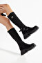 Diola Suede Women's Black Casual Boots - 5
