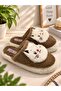 Cat Face Model Women's House Slippers - Warm and Fluffy Slippers with Noiseless Soles - 3