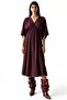Busem V-Neck Half Sleeve Midi Dress - 4