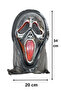 Halloween Scream Mask Silver Halloween Horror Mask Adult Costume Accessory - 2