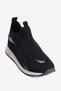 Women's Stretch Sneaker Laceless Suede and Patent Leather Detailed Sports Shoes Niro Black - 4