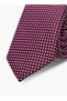 Men Textured Slim Cut Tie - 4