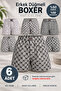 Men's Buttoned Boxer 50% Cotton 50% Polyester (Seher Authorized Seller) Patterned Boxer - 6 Pieces