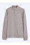 Fındık High Collar Plain Sweatshirt - 7