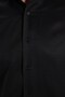 Men's Regular Fit Comfortable Cut Long Sleeve Cotton Easy-Iron Dobby Black Shirt - 6
