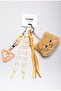 Coffee Teddy Bear Detailed Multi-Object Design Charm Keychain - 2