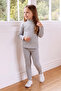 Ribbed High Collar Tights Girls' 2-Piece Set
