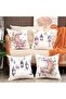 Ramadan Throw Pillow Covers, Decorative Cushion Cases with Moon Lantern Floral Design, Boho Celestia - 2