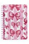 Pink Ribbon 01 Patterned Spiral Lined Notebook - Lined Leafed Notepad