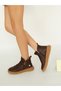 7012 Eren Shoes&Bag Genuine Leather Flat Heeled Daily Comfortable Orthopedic Insole Women's Ankle Boots Real Leather - 4