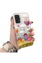 Samsung Galaxy A73 Compatible Silicone Edge Hard Back Case Balloon Patterned Lover Couple Phone Case