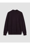 Vizyon New Season Plum Half Turtleneck Raglan Sleeve Men's Knitwear Sweater - 5