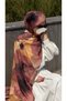 Cotton Rosaly Pattern Shawl-Dried Rose - 2