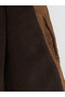 Özmarka New Season Brown Regular Fit Fur Collar Suede Men's Coat - 2