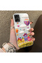 Samsung Galaxy A06 Compatible Silicone Edge Hard Back Case Balloon Patterned Lover Couple Phone Case - 3
