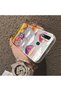 Samsung Galaxy A20 Compatible Silicone Edge Hard Back Case Balloon Patterned Lovers Couple Phone Case - 4