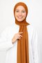Ready-To-Wear Practical Combed Cotton Shawl Hijab with Stitching at the Neck - 2