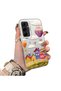 Samsung Galaxy A55 Compatible Silicone Edge Hard Back Case Balloon Patterned Lover Couple Phone Case