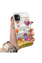 iPhone 12 Compatible Silicone Edge Hard Back Case Balloon Patterned Lover Couple Phone Case