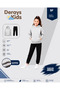 Basic Hooded-Sweatpants Girls' 3-Piece Tracksuit Set - 4