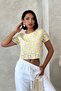 Women's Dama Blouse D2619 Yellow