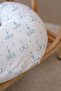 Breastfeeding Pillow – 100% Cotton Poplin Mother & Baby Support Pillow - Blue Dainty Bow - 2