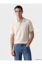 Ozmarka New Season Beige Polo Collar Men's Knitwear Sweater