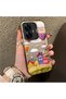 Realme C55 Compatible Silicone Edge Hard Back Case Balloon Patterned Lover Couple Phone Case - 3