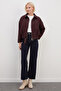 Beli Belted Pleated Polo Collar Short Trench Coat - 3