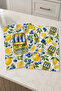 Tinned Summer Feast Sardine Canned Lemon and Blueberry Patterned 2-Piece Kitchen Towel Set 35X55 - 4