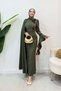 Dabıl Güllü Evening Dress Khaki - 4
